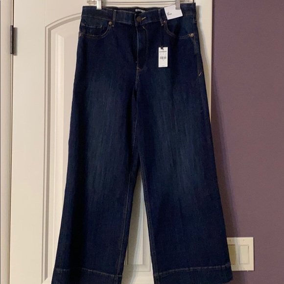 Express crop high waisted jeans, NWT - Picture 2 of 8